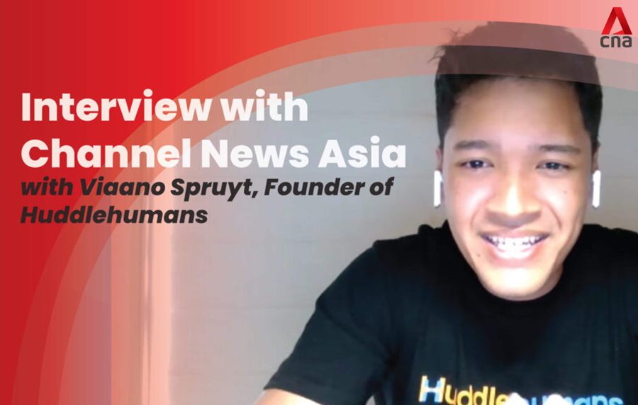 Huddlehumans Founder Viaano Spruyt’s Interview with Channel News Asia 🍎